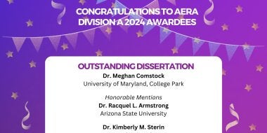 2024 AERA Division A Awardees