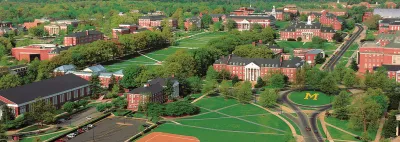 Wide shot of umd campus