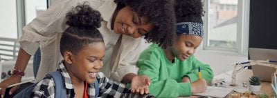 Teacher with Students Reading
