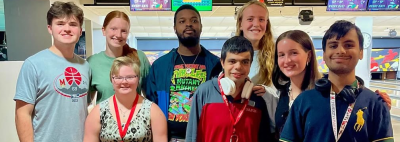 TerpsEXCEED Students at the Bowling Alley in STAMP