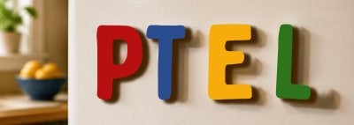 PTEL magnet letters