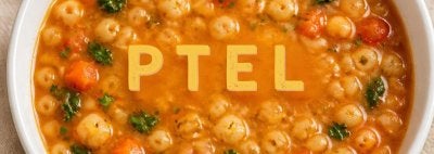 PTEL letters in soup