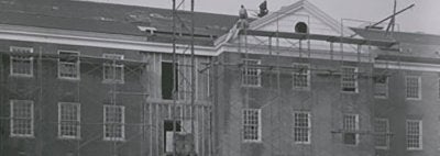 Photo of the Construction of the Benjamin Building