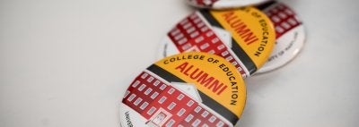 College of Education alumni buttons