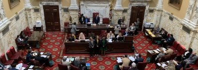 Jennifer King Rice and two students receive MD Senate resolution 