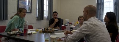 CFME Faculty and Graduate Students at table