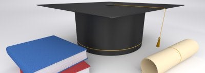 Image of Books, Graduation Cap, and Diploma