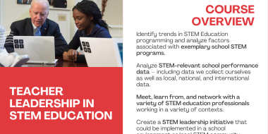 Course overview of STEM Leadership class