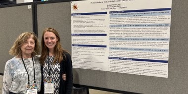 Students presenting at APA conference. 