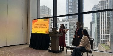 Students presenting at NASP