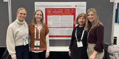 Students presenting at NASP conference. 