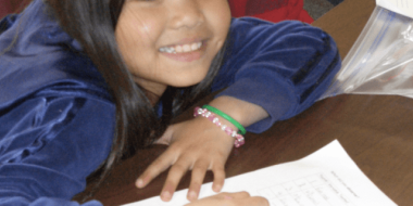 Girl smiling