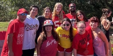 TerpsEXCEED Students and Mentors at Tailgate