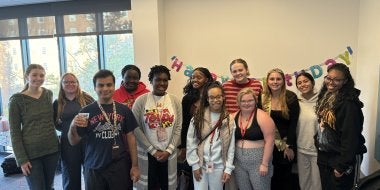 TerpsEXCEED Students Celebrating a Birthday