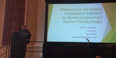 Mark Reckase presenting at 2017 MARC Conference