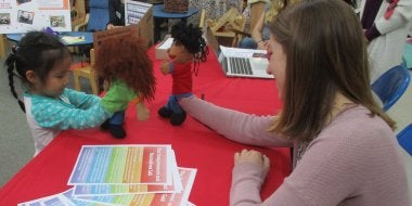 Playing with Puppets at the CYC Meet and Greet