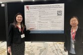 Li-Wen & Dr. Wang and their poster