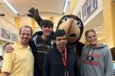 TerpsEXCEED students, staff, and mentors at STAMP with Testudo Mascot