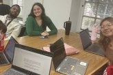 TerpsEXCEED Students at the McKeldin Library with Peer Mentors