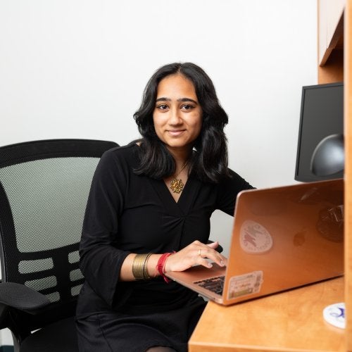 Anusha Kumar '26, human development and psychology double major. Photo by Mike Morgan