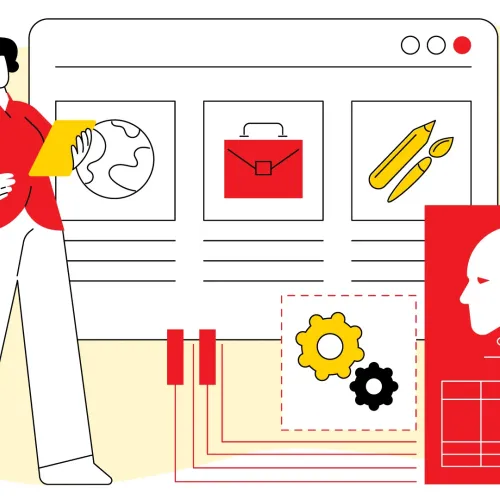 AI in education stock illustration