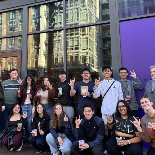 ASL students at the Signing Starbucks in Washington, D.C.
