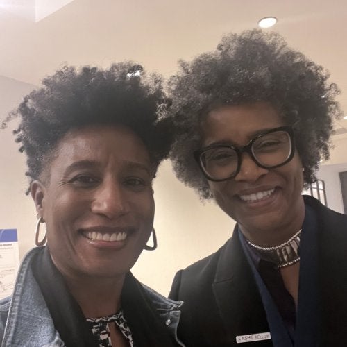 Kimberly Griffin and Sharon Fries-Britt at ASHE 2025