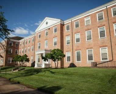 image of the benjamin building. made of brick
