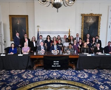 Governor Wes Moore signs House Bill 458, authorizing annual funding of up to $350,000 for TerpsEXCEED.