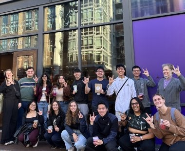 ASL students at the Signing Starbucks in Washington, D.C.