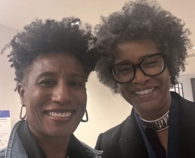 Kimberly Griffin and Sharon Fries-Britt at ASHE 2025