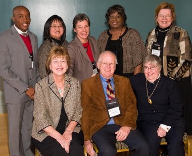 CSP 50th anniversary celebration symposium in 2008 with COE faculty pictured.