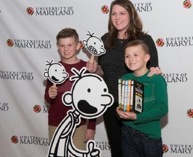 Kids with Diary of a Wimpy Kid