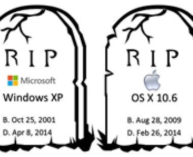 Mac and Windows OS RIP Gravestones
