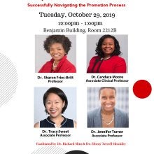 Flyer for the Faculty of Color Panel Discussion