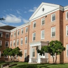 image of the benjamin building. made of brick