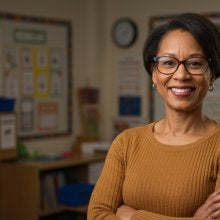 Female Teacher Smiling