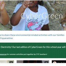 Screen shot of Cyber Green CYC's online green pages