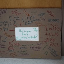 What I like to do outside poster