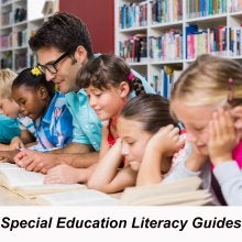 teacher with students reading