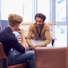 Discussion with a student