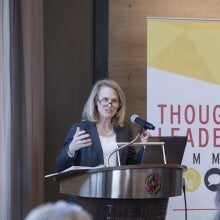 Jennifer King Rice presents at Thought Leaders Summit