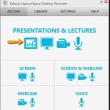 Kaltura Capture Space Presentations and Lectures