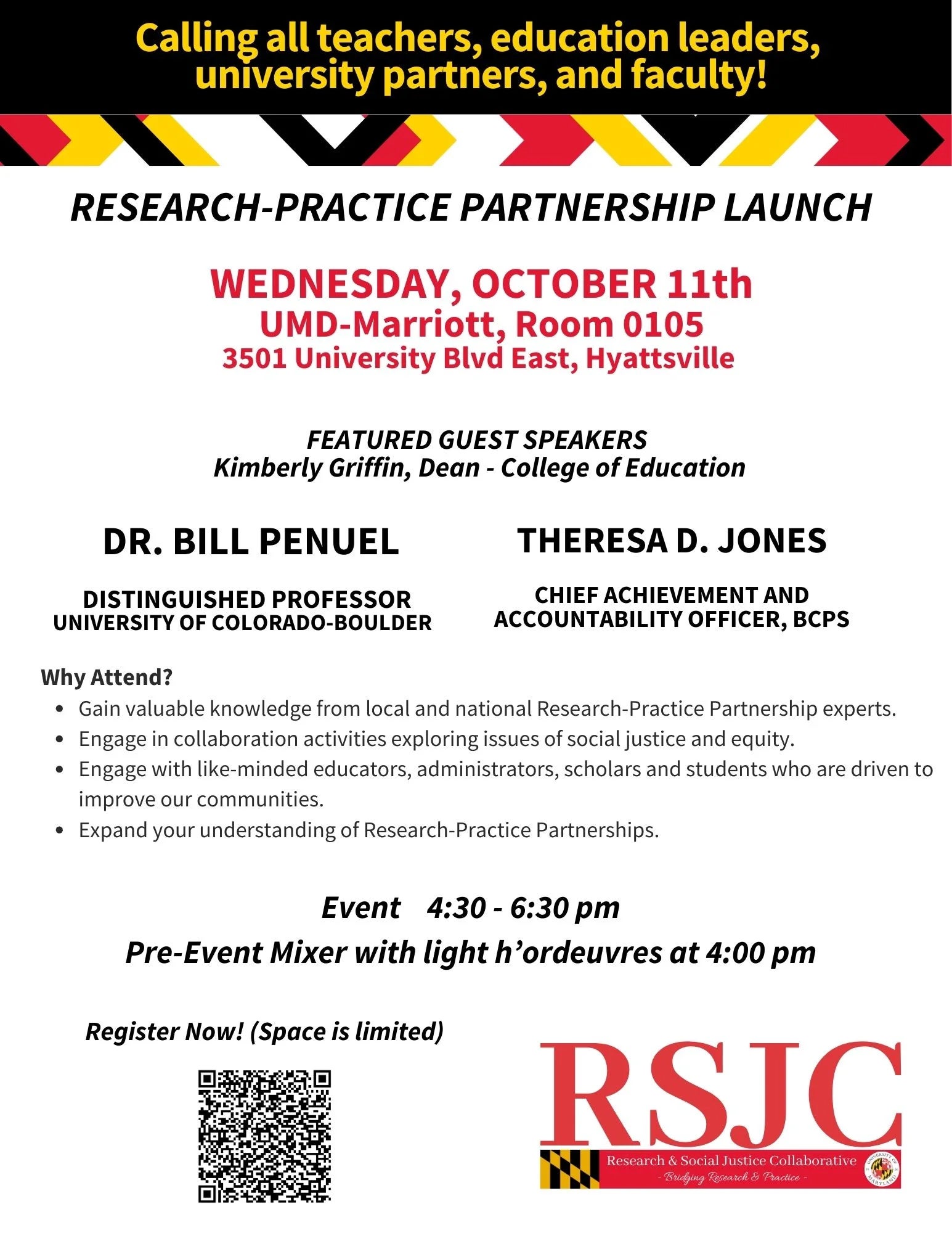 Research-Practice Partnership Launch Flyer