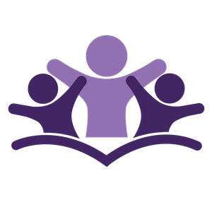 Trauma Sensitive Pedagogy Logo - Illustration of adult holding hands with two children