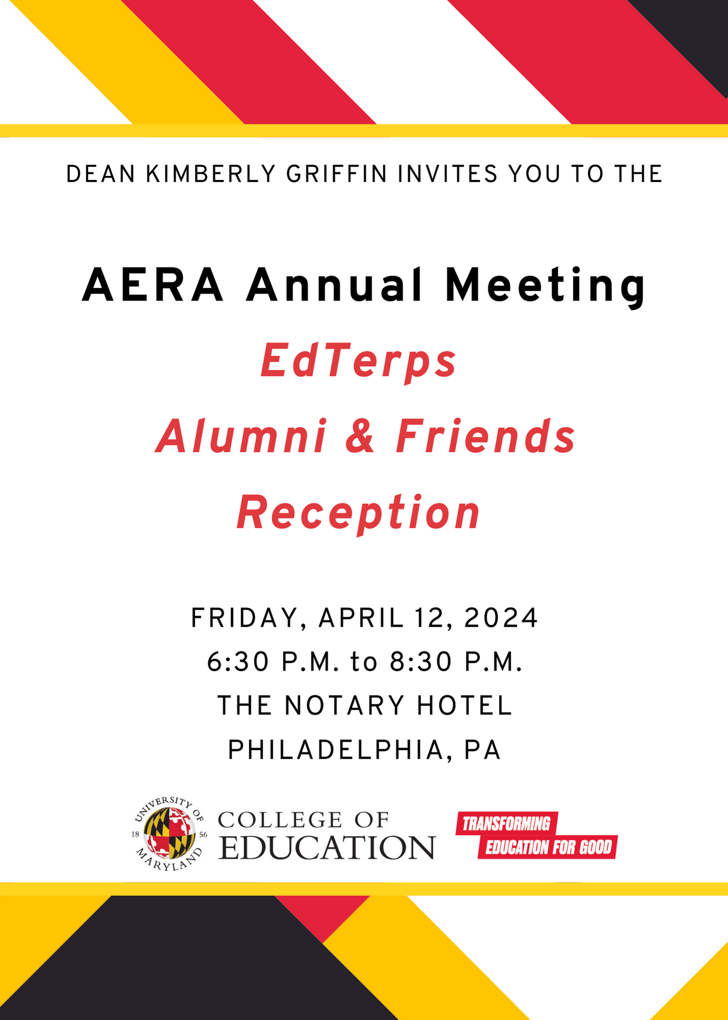 AERA reception 2024 invitation 