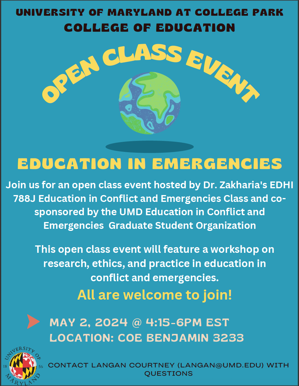 Education in Emergencies Flyer