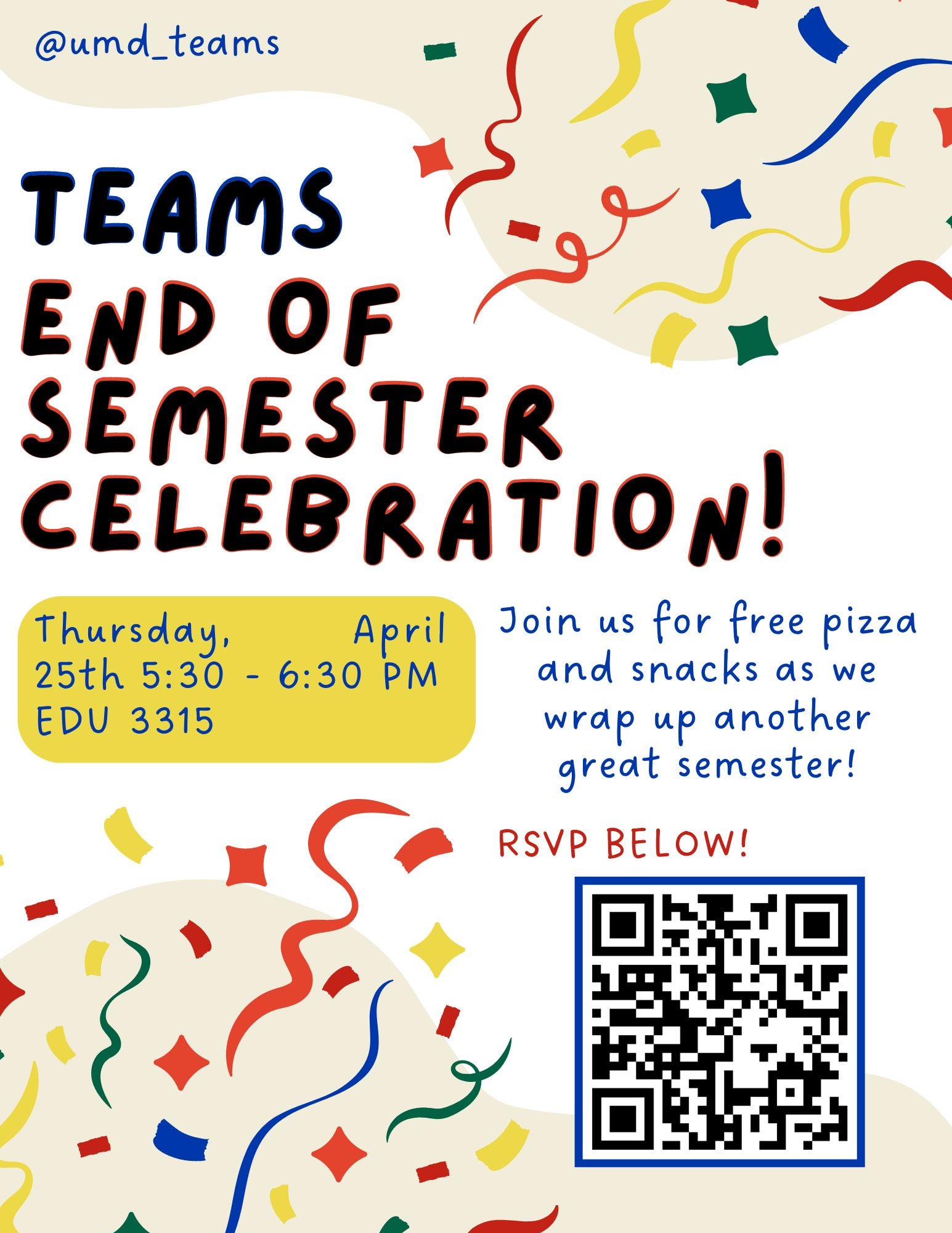 TEAMS End of Semester Celebration | UMD College of Education