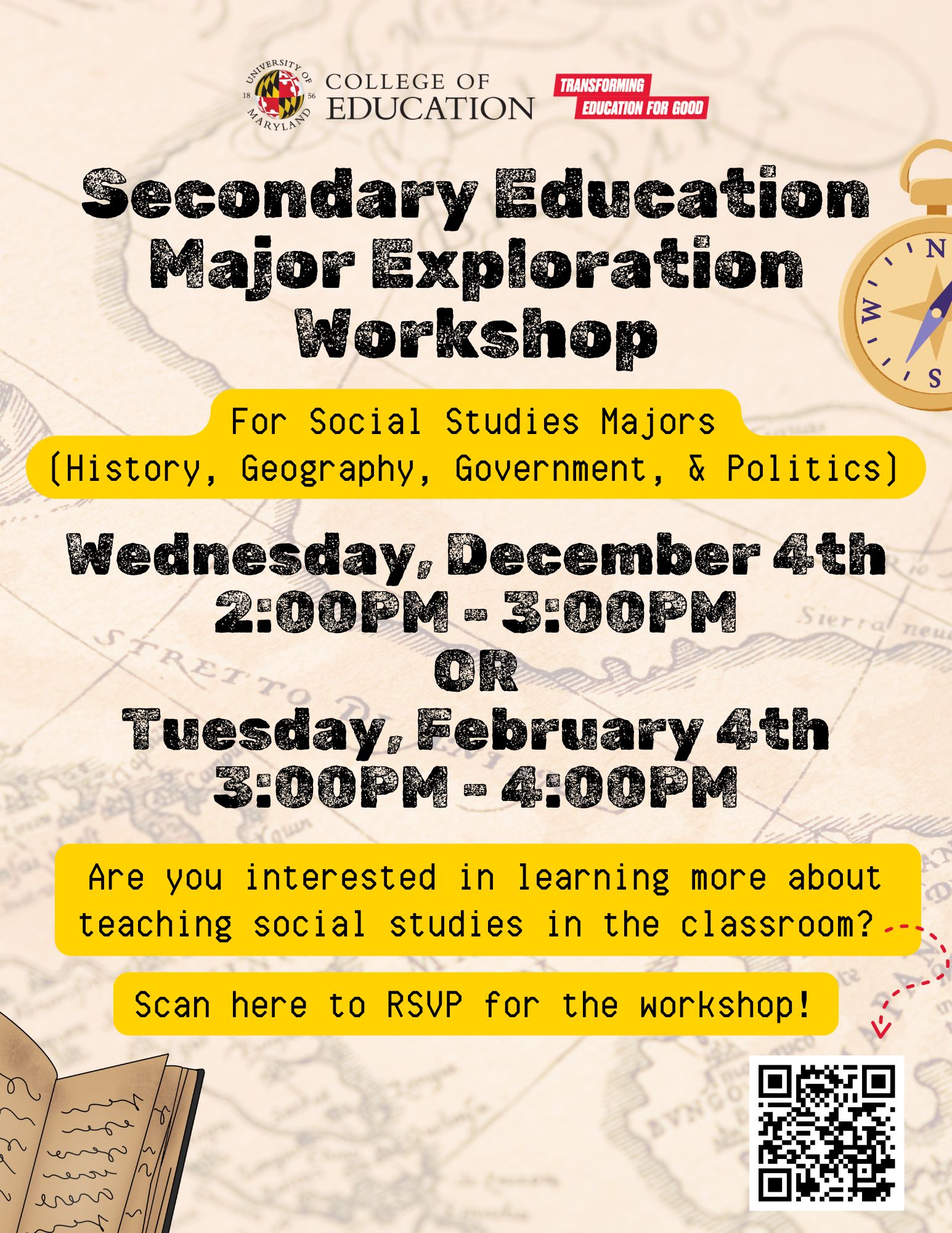 Social Studies SecEd Major Exploration Workshop