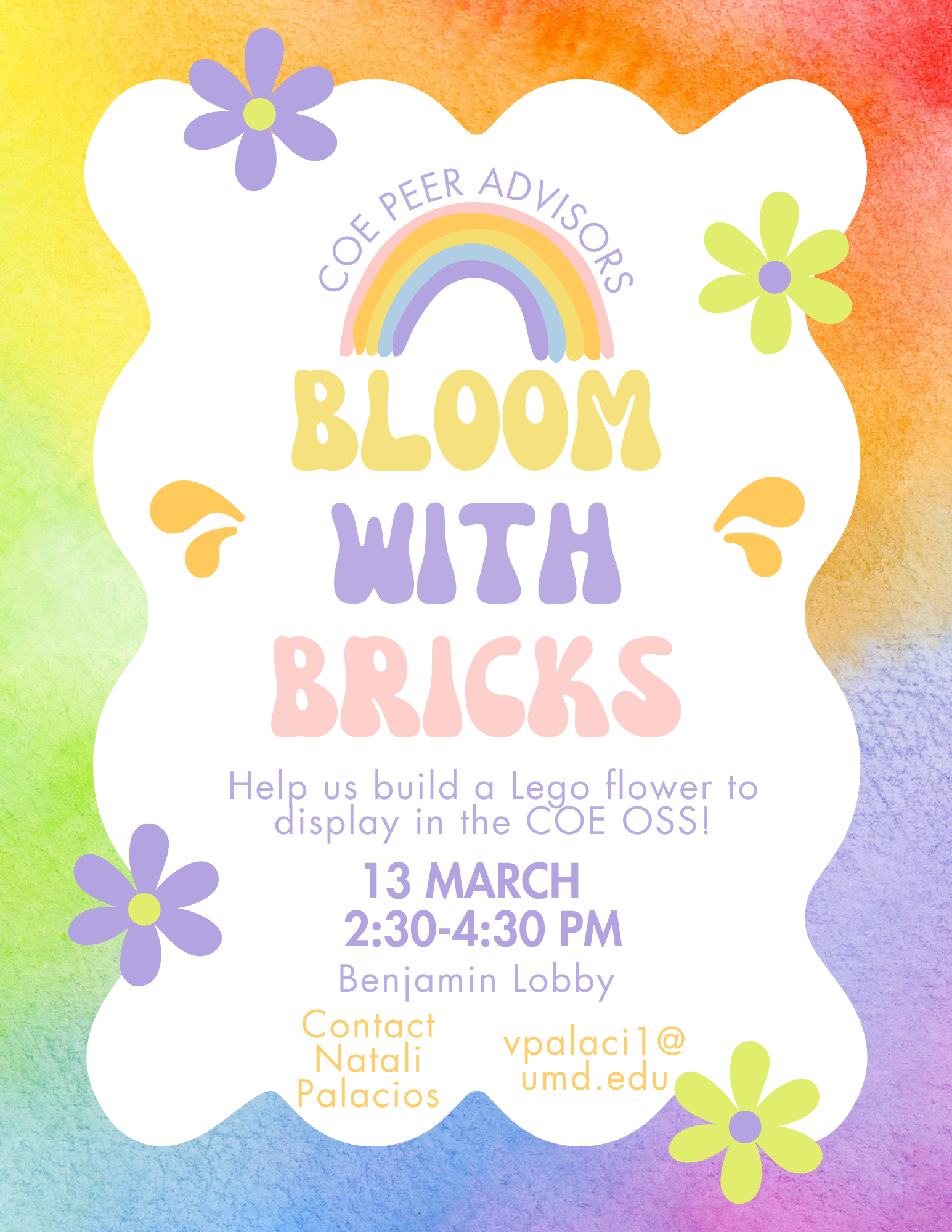 Bloom with Bricks flier